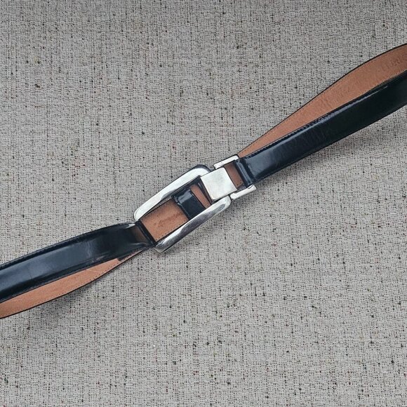 Worth Women Belt Black Genuine Leather Waistband Size M Adjustable main image 9